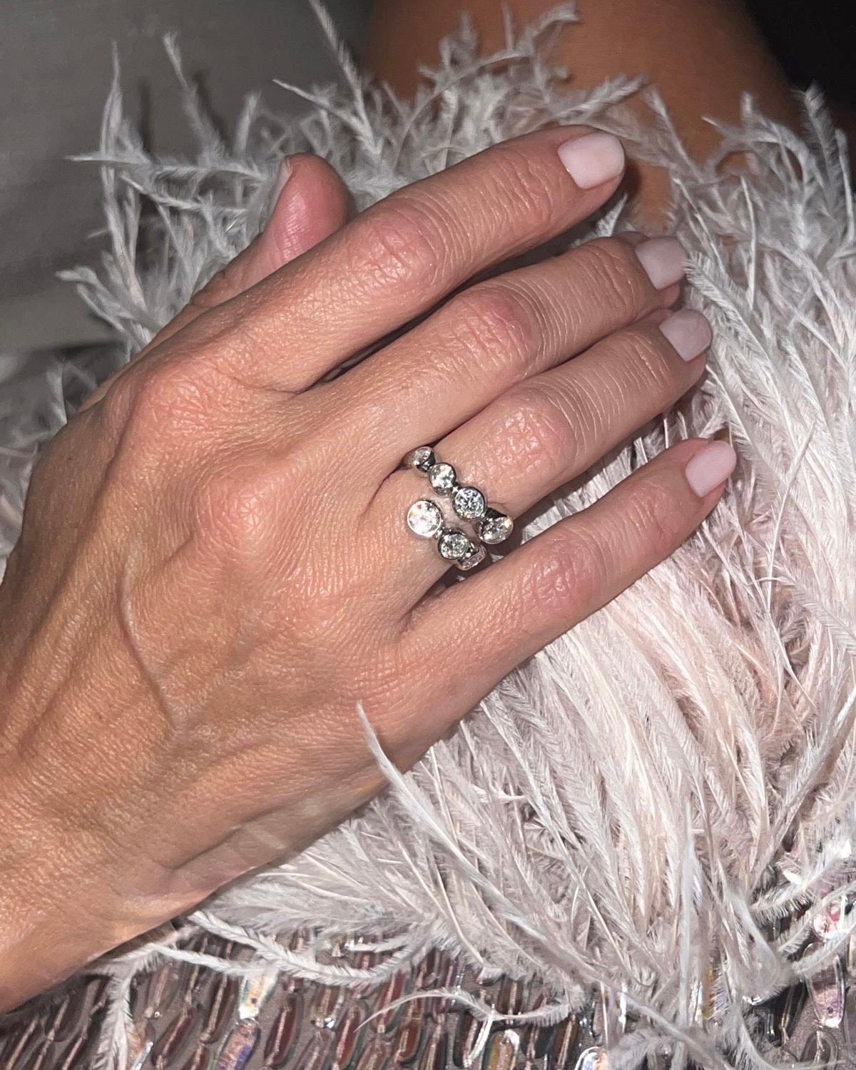 CELESTIAL ETERI DUALIS Ring Solid White Gold with Lab-Grown Diamonds