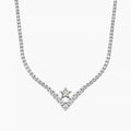 AMARYZ Bespoke The One V Diamond Tennis Necklace