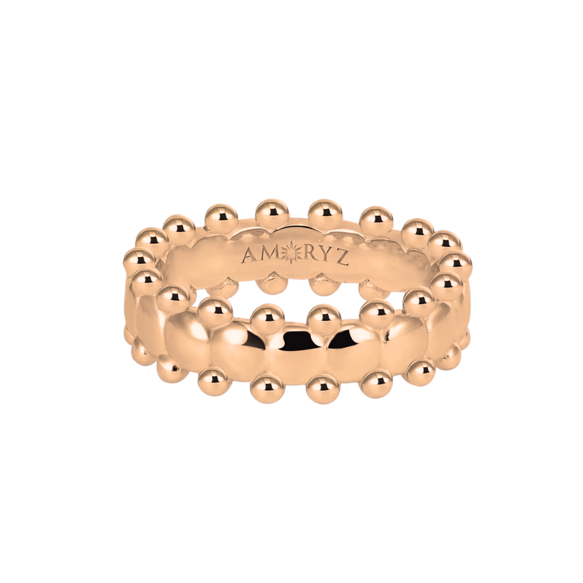 CERBERUS RING Solid Rose Gold