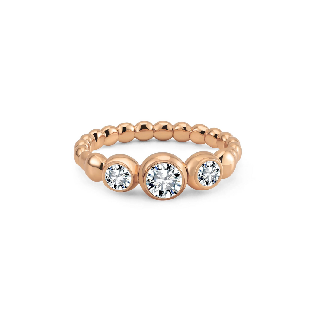 MORO RING 18K Solid Rose Gold with Lab-Grown Diamonds