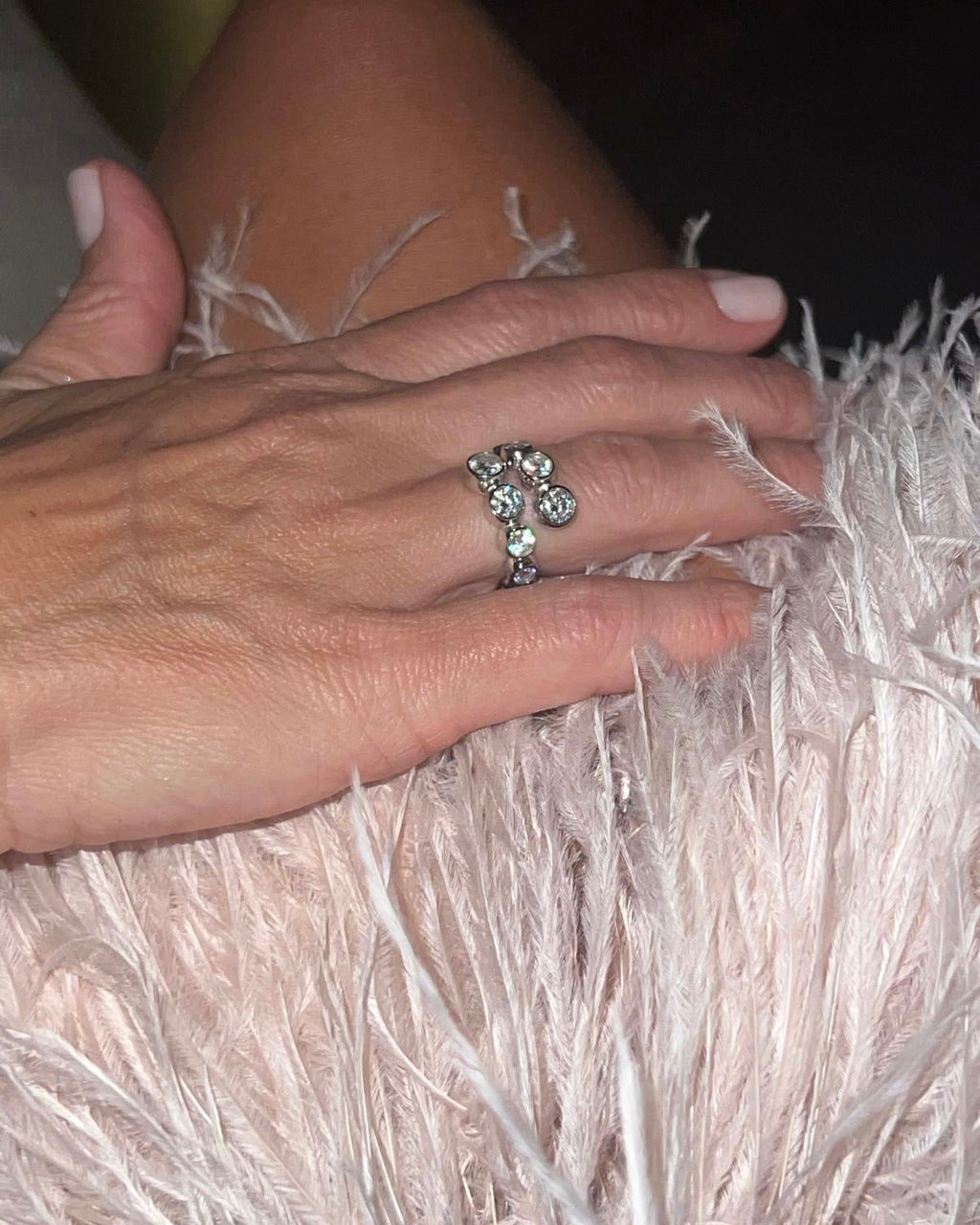 CELESTIAL ETERI DUALIS Ring Solid White Gold with Lab-Grown Diamonds