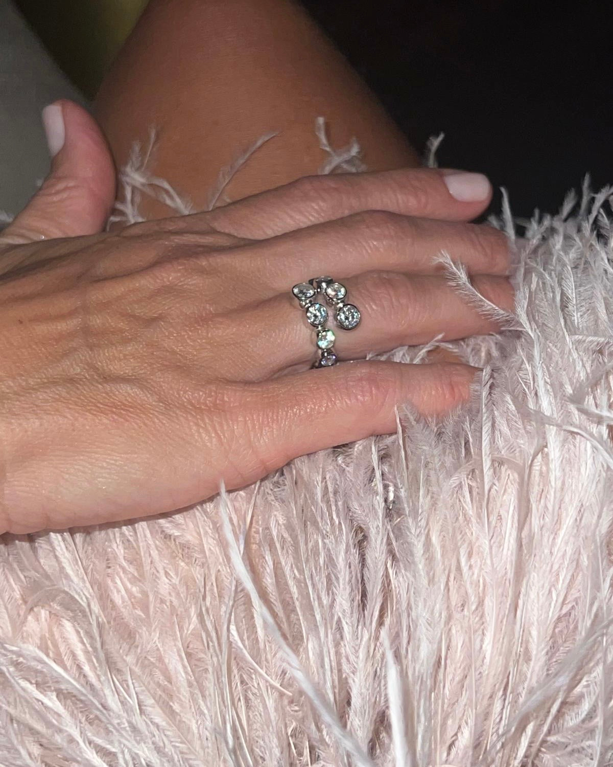 CELESTIAL ETERI DUALIS Ring Solid White Gold with Lab-Grown Diamonds