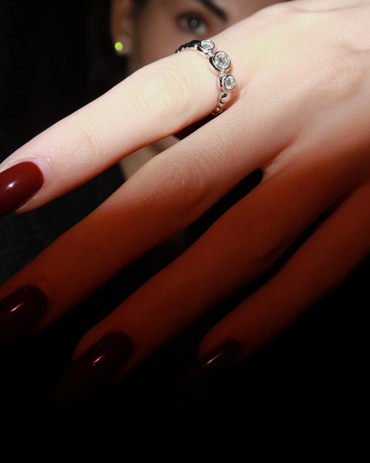 MORO RING Solid White Gold with Lab-Grown Diamonds