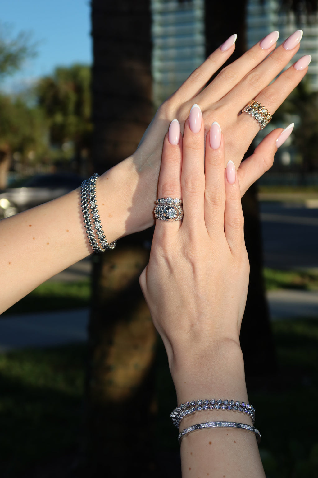 STELLI RING Solid White Gold with Lab-Grown Diamonds