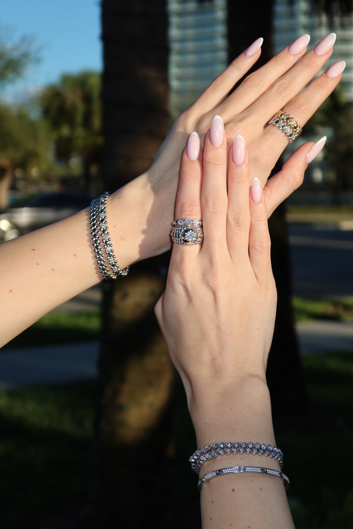 STELLI RING Solid White Gold with Lab-Grown Diamonds