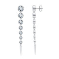 ETERI LONG EARRINGS Solid White Gold with Lab-Grown Diamonds