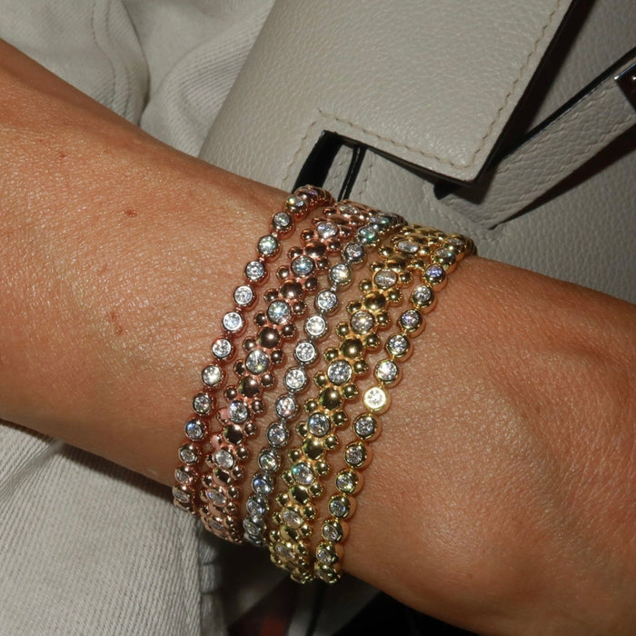 ETERI TENNIS BRACELET 18K Solid Rose Gold with Lab-Grown Diamonds