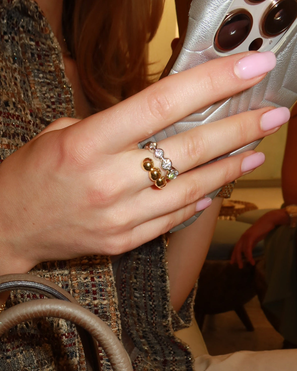 ETERI DUALIS Ring 18K Yellow & White Solid Gold with Lab-Grown Diamonds