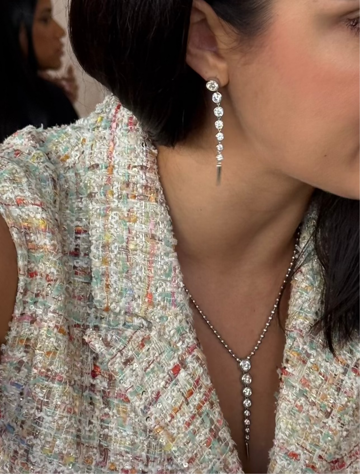 CELESTIAL NYX NECKLACE Solid White Gold with Lab-Grown Diamonds