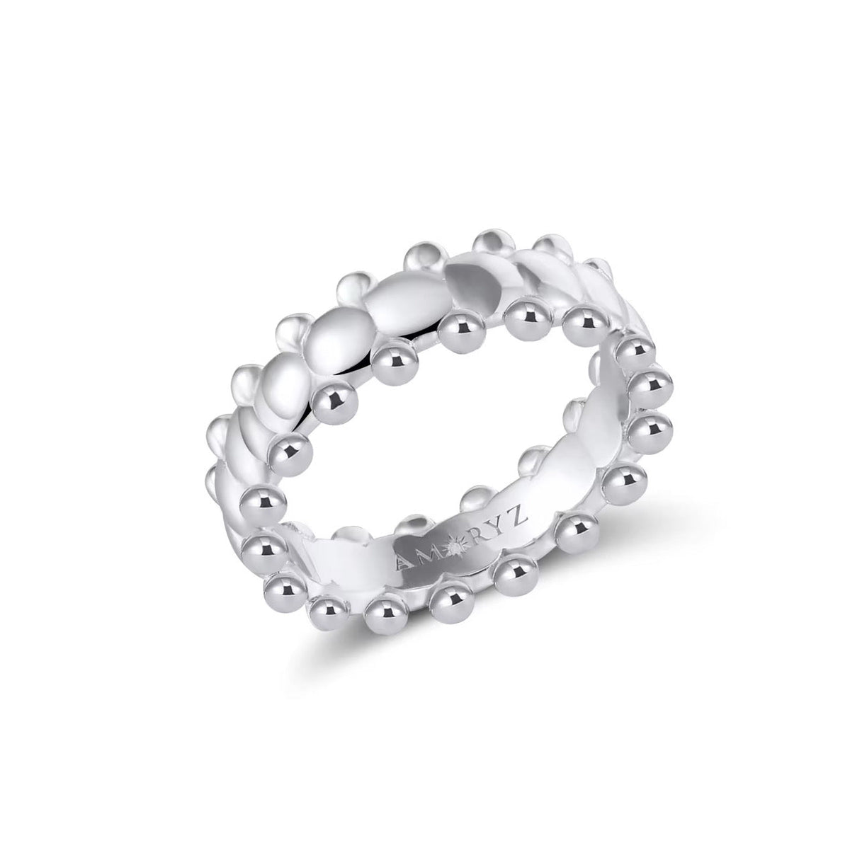 CERBERUS RING Solid White Gold