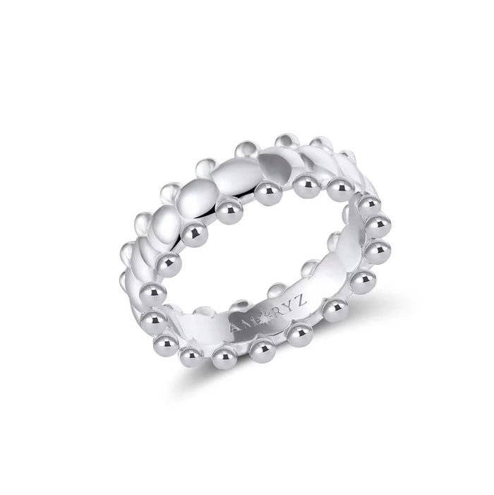 CERBERUS RING Solid White Gold
