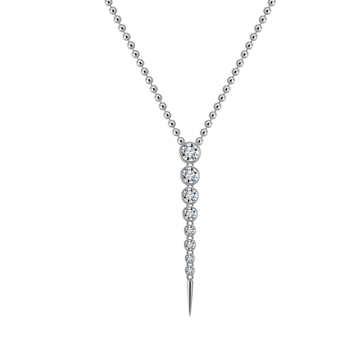 CELESTIAL NYX NECKLACE Solid White Gold with Lab-Grown Diamonds