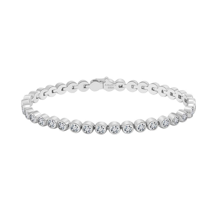 ETERI TENNIS BRACELET Solid White Gold with Lab-Grown Diamonds
