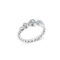 MORO RING Solid White Gold with Lab-Grown Diamonds