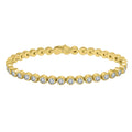 ETERI TENNIS BRACELET 18K Solid Yellow Gold with Lab-Grown Diamonds