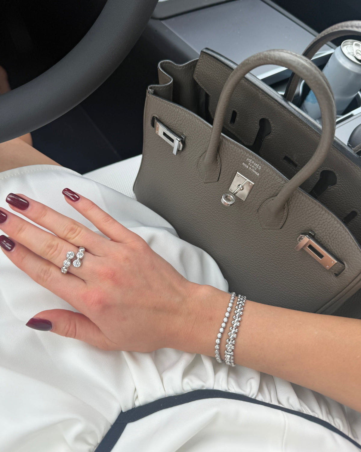 CELESTIAL ETERI DUALIS Ring Solid White Gold with Lab-Grown Diamonds