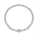 CELESTIAL NECKLACE Solid White Gold with Diamonds