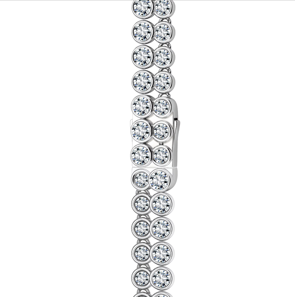 CELESTIAL NECKLACE Solid White Gold with Diamonds