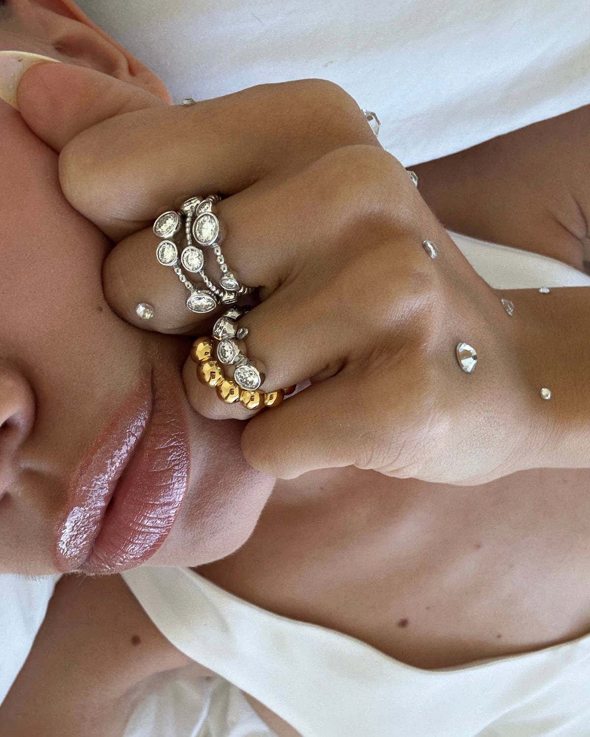 ETERI DUALIS Ring 18K Yellow & White Solid Gold with Lab-Grown Diamonds