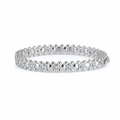 CERBERUS Bangle Solid White Gold with Lab-Grown Diamonds