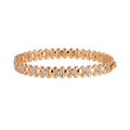 CERBERUS Bangle Solid Rose Gold with Lab-Grown Diamonds