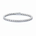 LOVE TENNIS BRACELET Solid  White Gold with Lab-Grown Diamonds