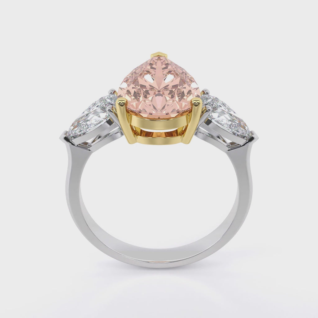 Blush Teardrop Ring