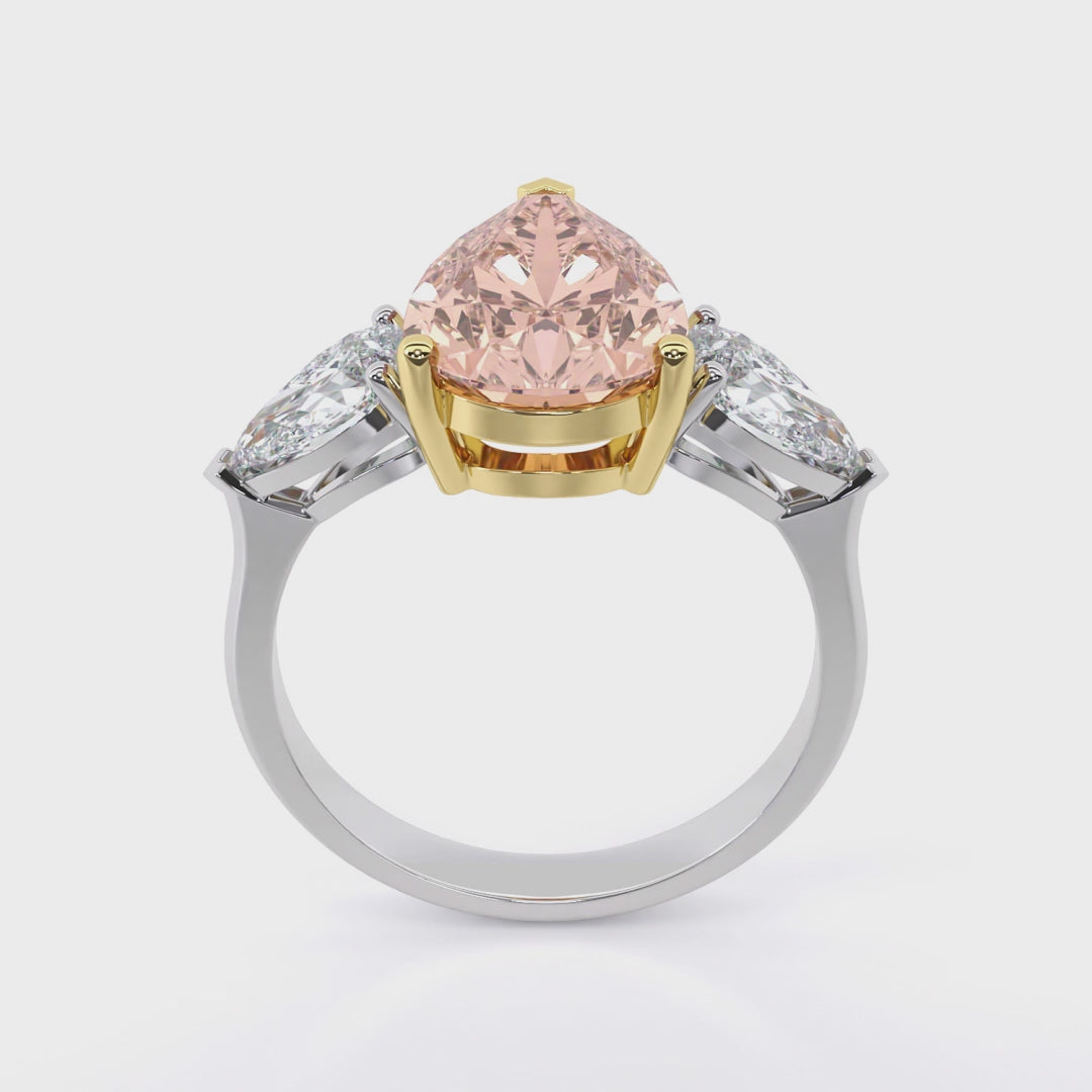 Blush Teardrop Ring